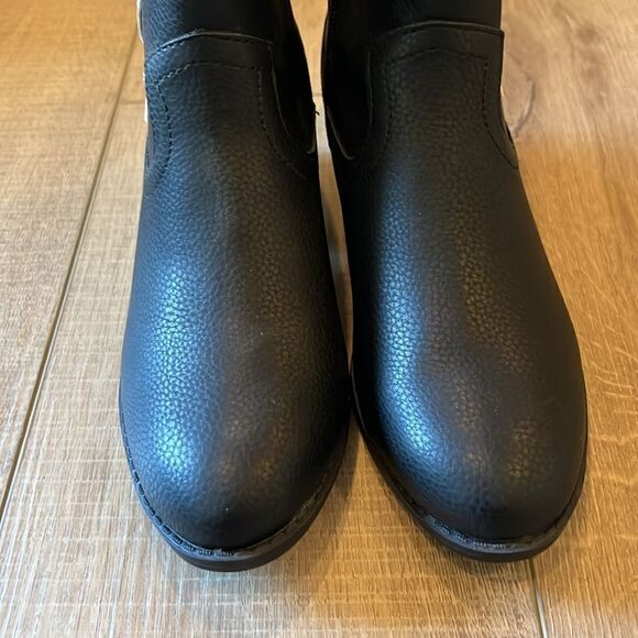 New Anthropologie x BC Cowpoke Footwear Vegan Western Ankle Boots Black US 7 - Picture 5 of 10